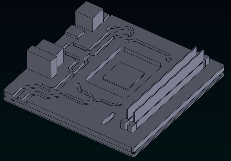 Waterblocks, CAD view