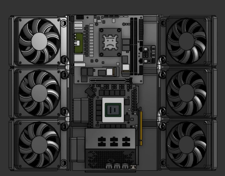 Version 2 of the case, from above