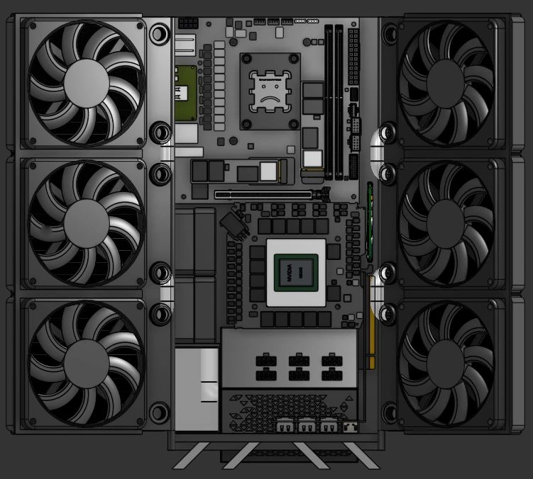 Version 3 of the case, from above