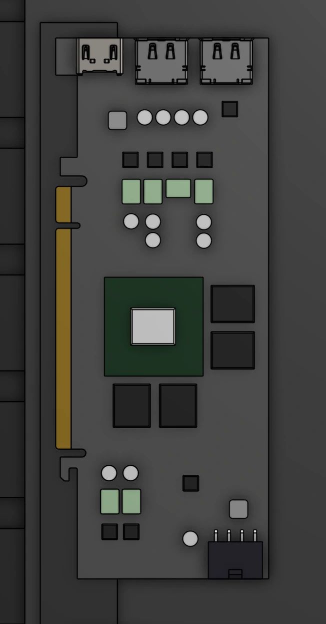 The RTX 5060 board, close up